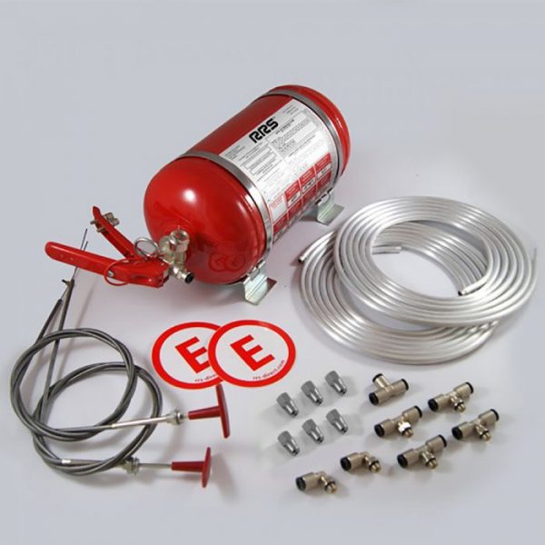 RRS ECOFIREX FIA Mechanical Fire Extinguisher 4.25L Complete Kit